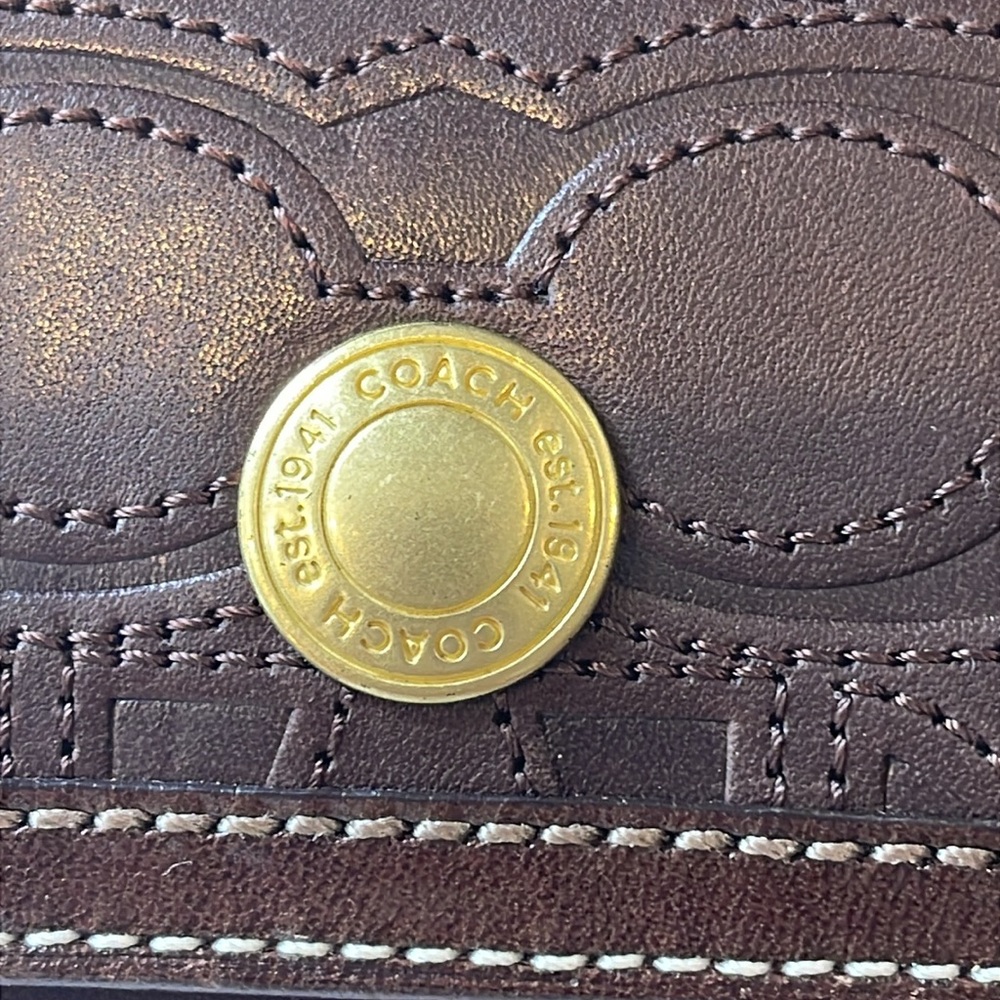 Coach Brown Leather Wallet - Picture 7 of 7